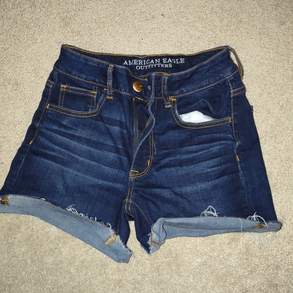American Eagle Outfitters Dark Blue Jean Shorts